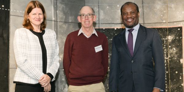 DVC Prof Lynn Morris, four times most Highly Cited globally Prof Derick Raal, VC Prof Zeblon Vilakazi_600X300
